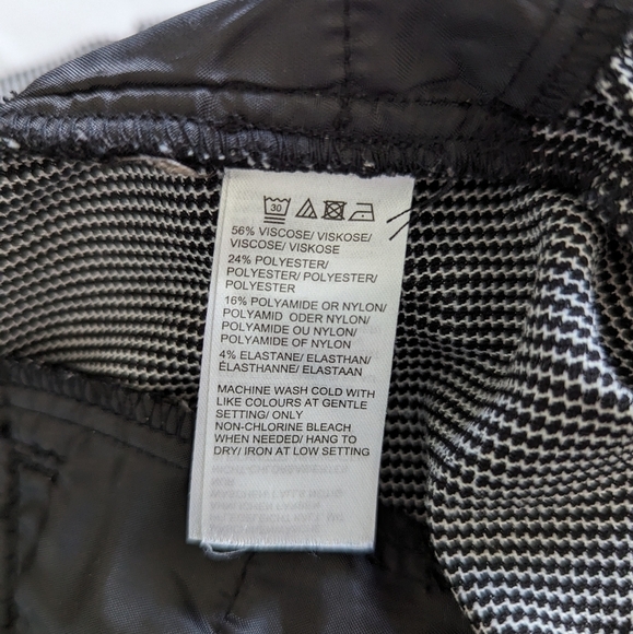 Lord + Taylor Kelly Ankle black and white formal pants women's size 12 Petite - Picture 12 of 16